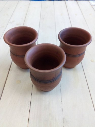 детальное фото стакан глиняный 0,2л, ручная работа, шд в интернет-магазине Дачный Эксперт